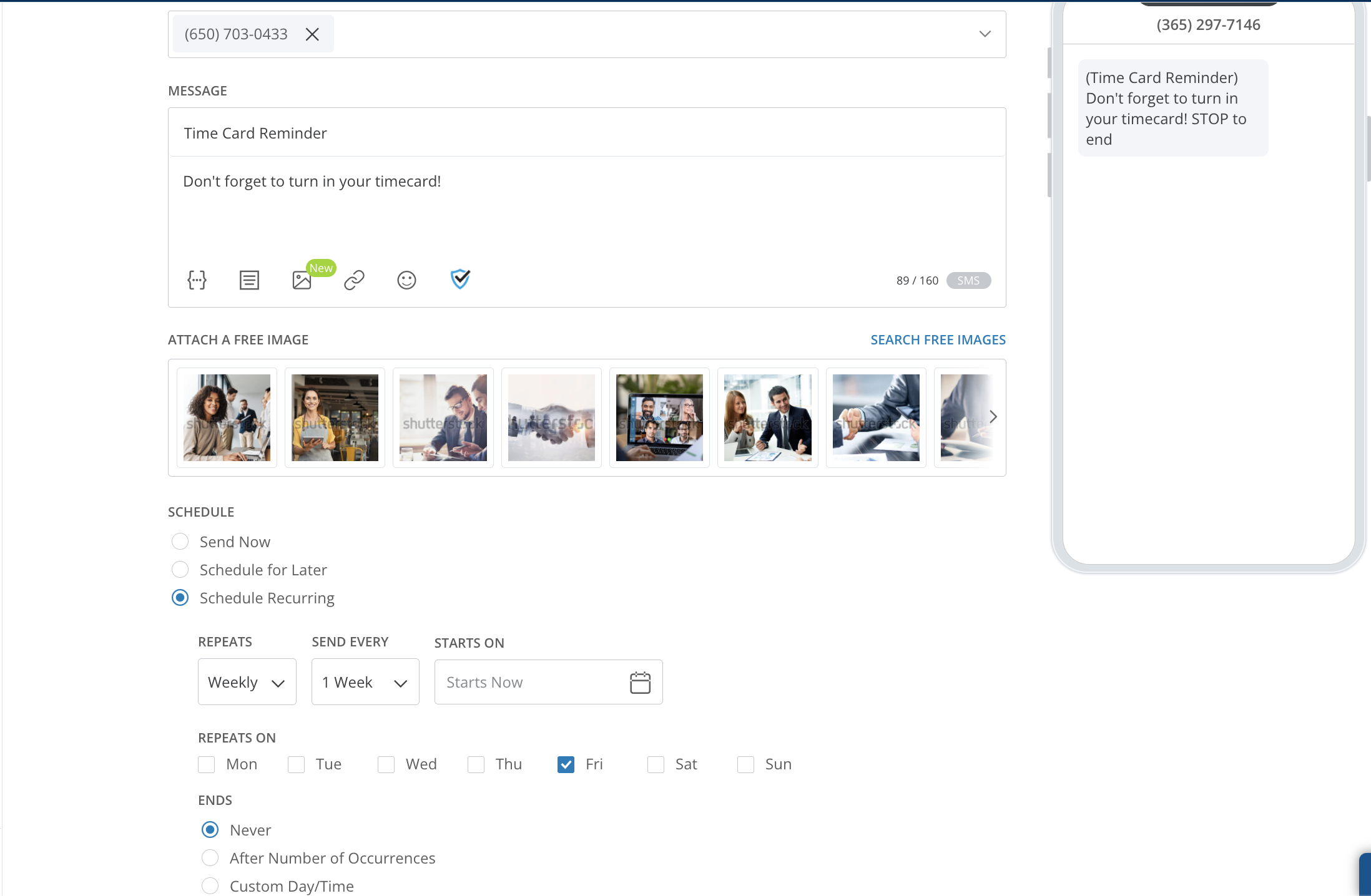 setting-up-recurring-messages